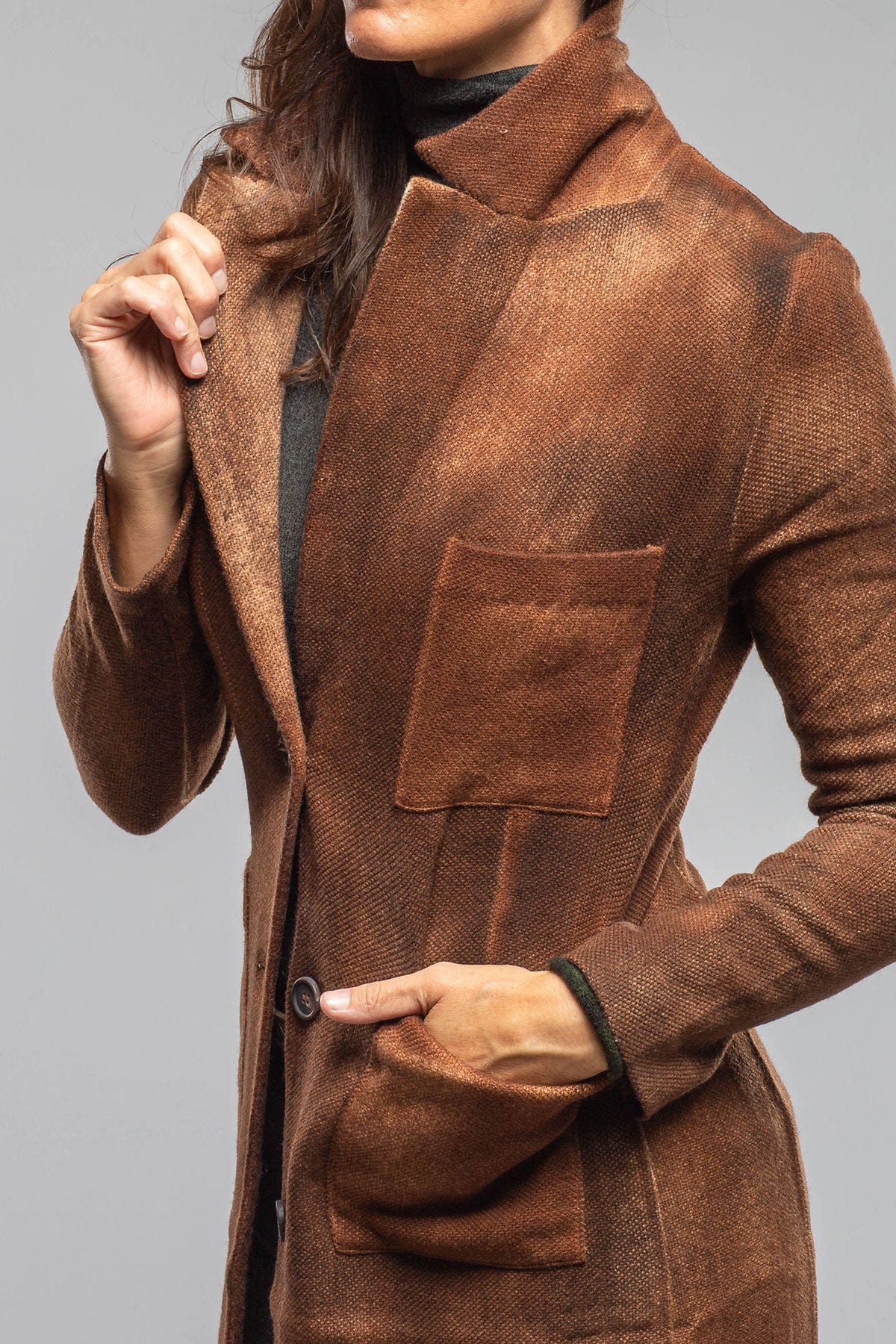 Akasha Wool Cashmere Duster In Antelope - Image 4