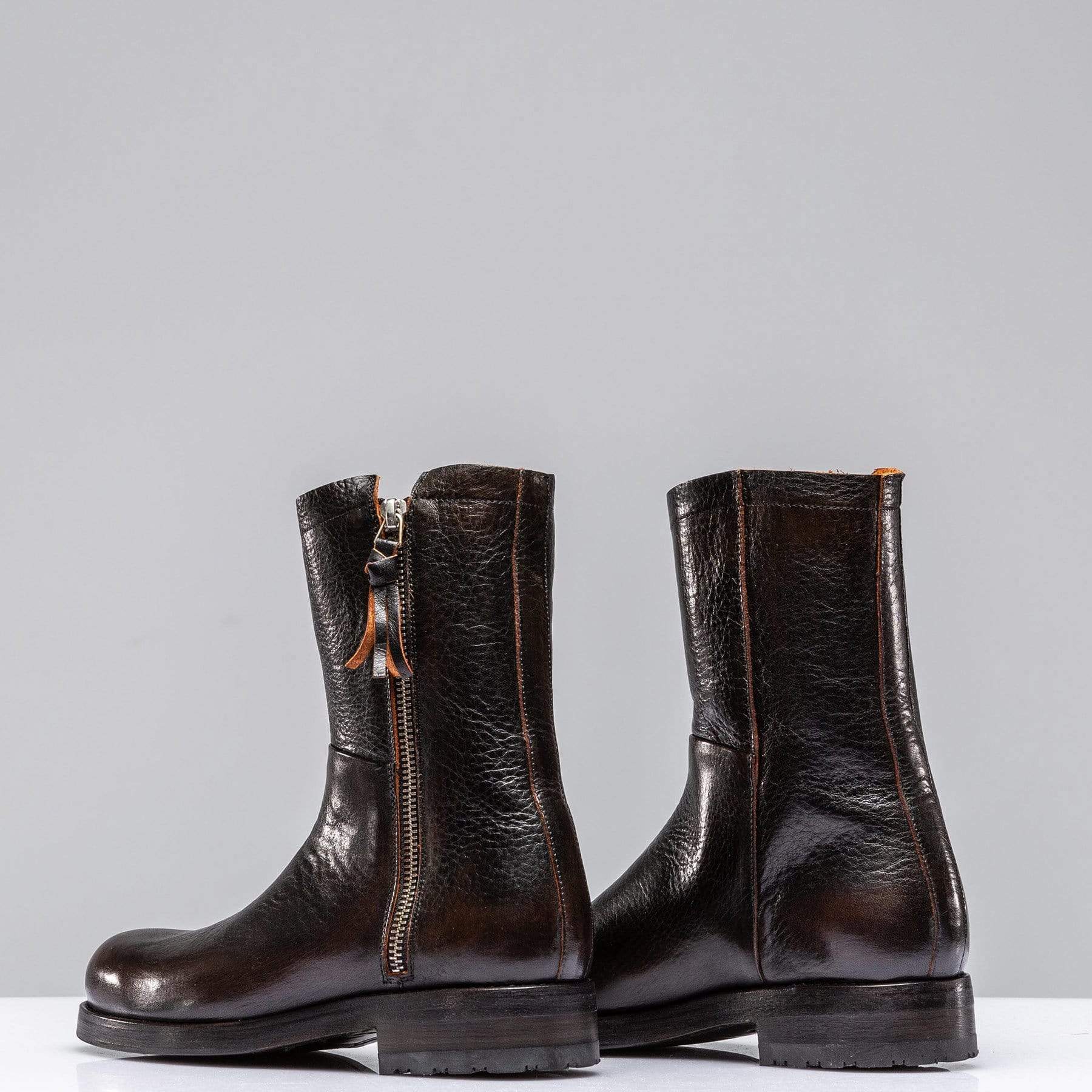 Zoe Moto Boot In Antique Black - Image 3