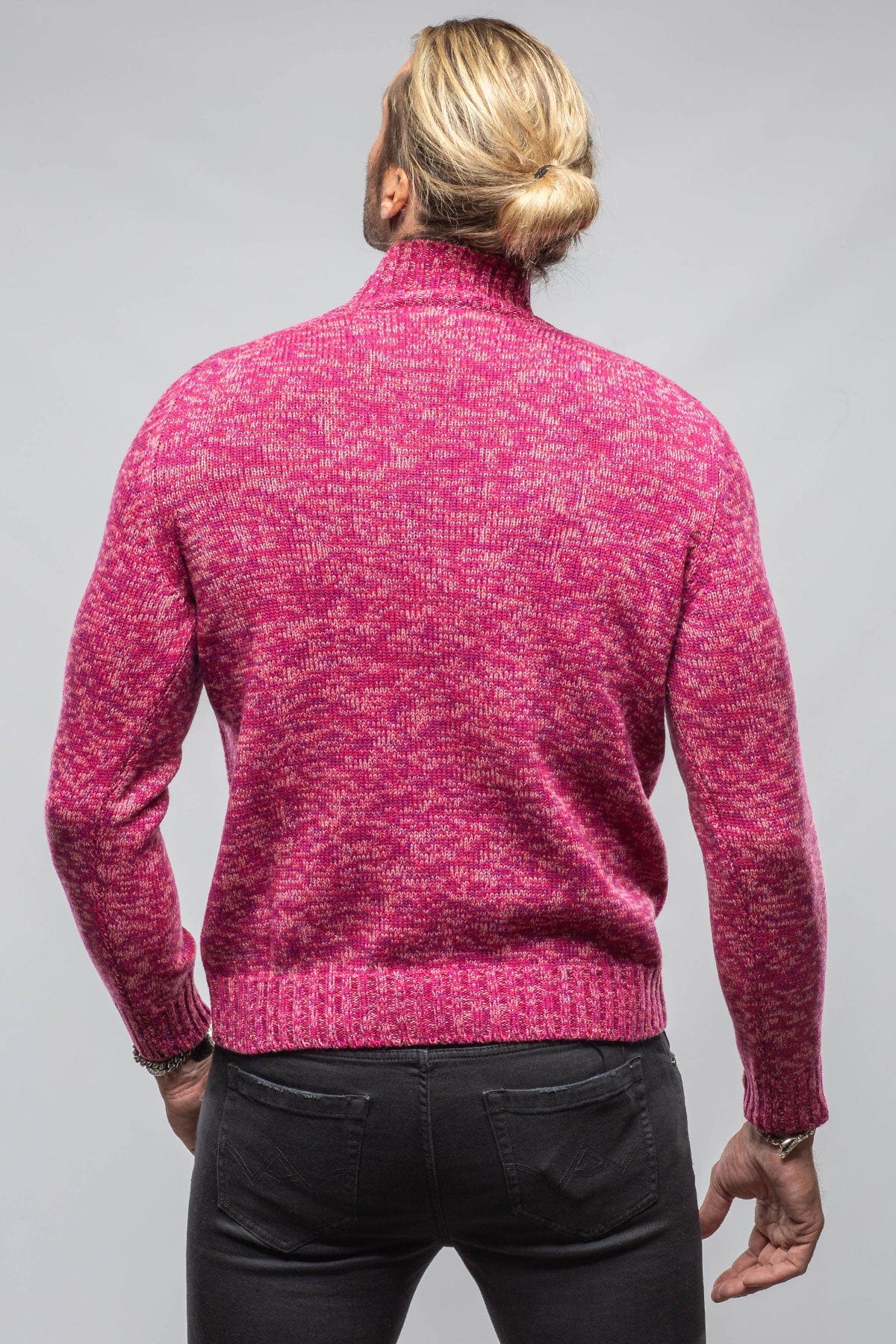Aurelio Cashmere Sweater In Pink - Image 4