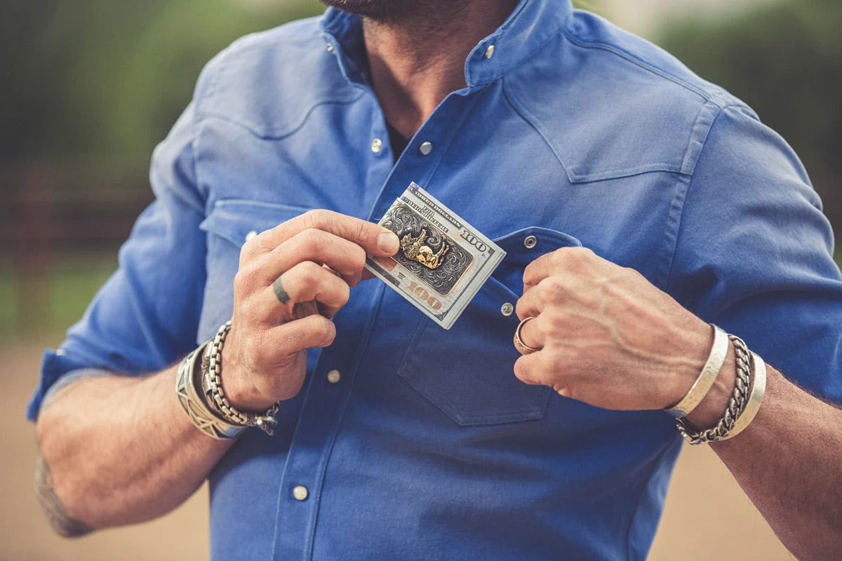 Austin 14k Buffalo Money Clip - Image 3