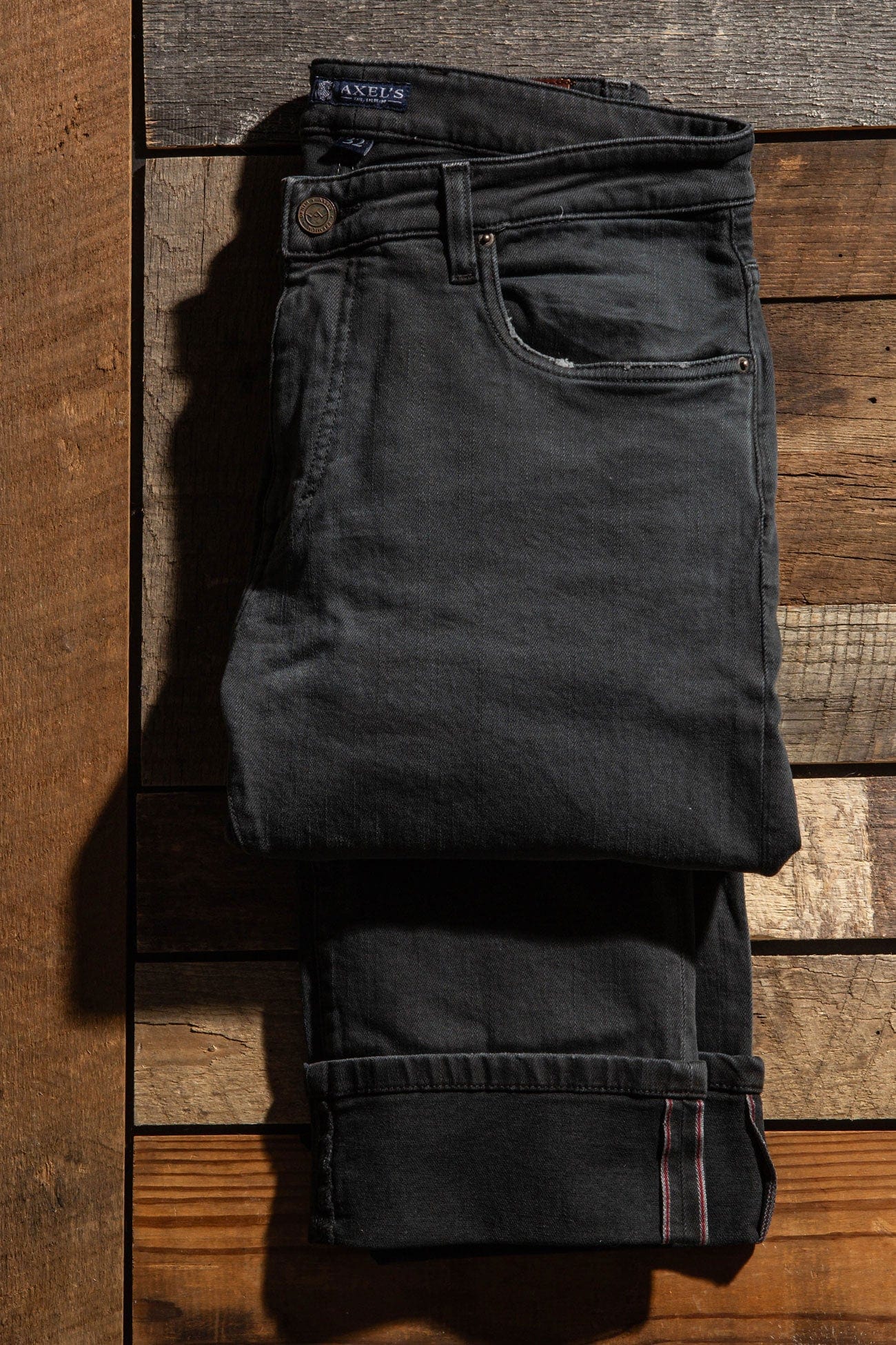 Tucson Selvedge Denim In Anthracite - Image 2