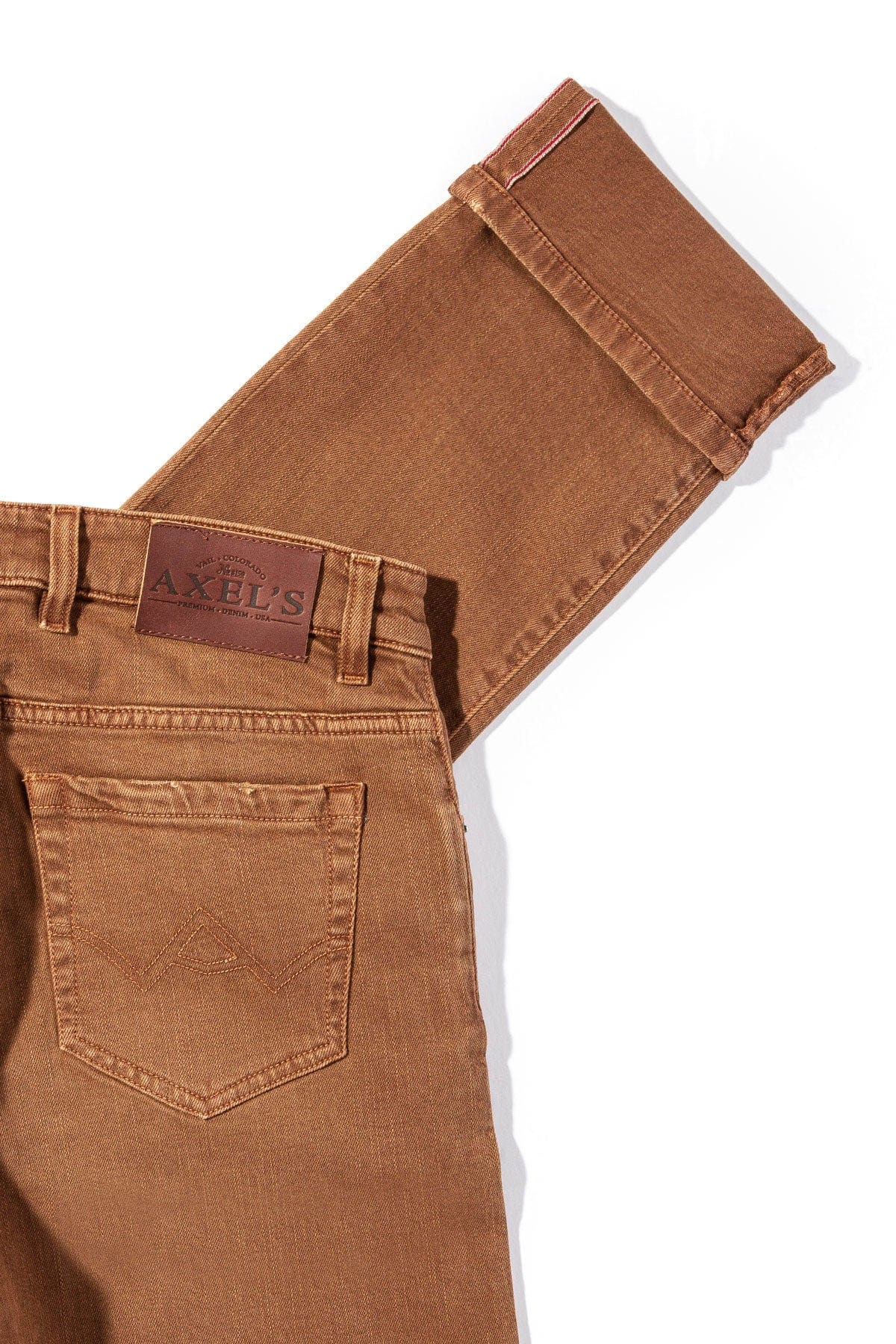 Tucson Selvedge Denim In Cognac - Image 4