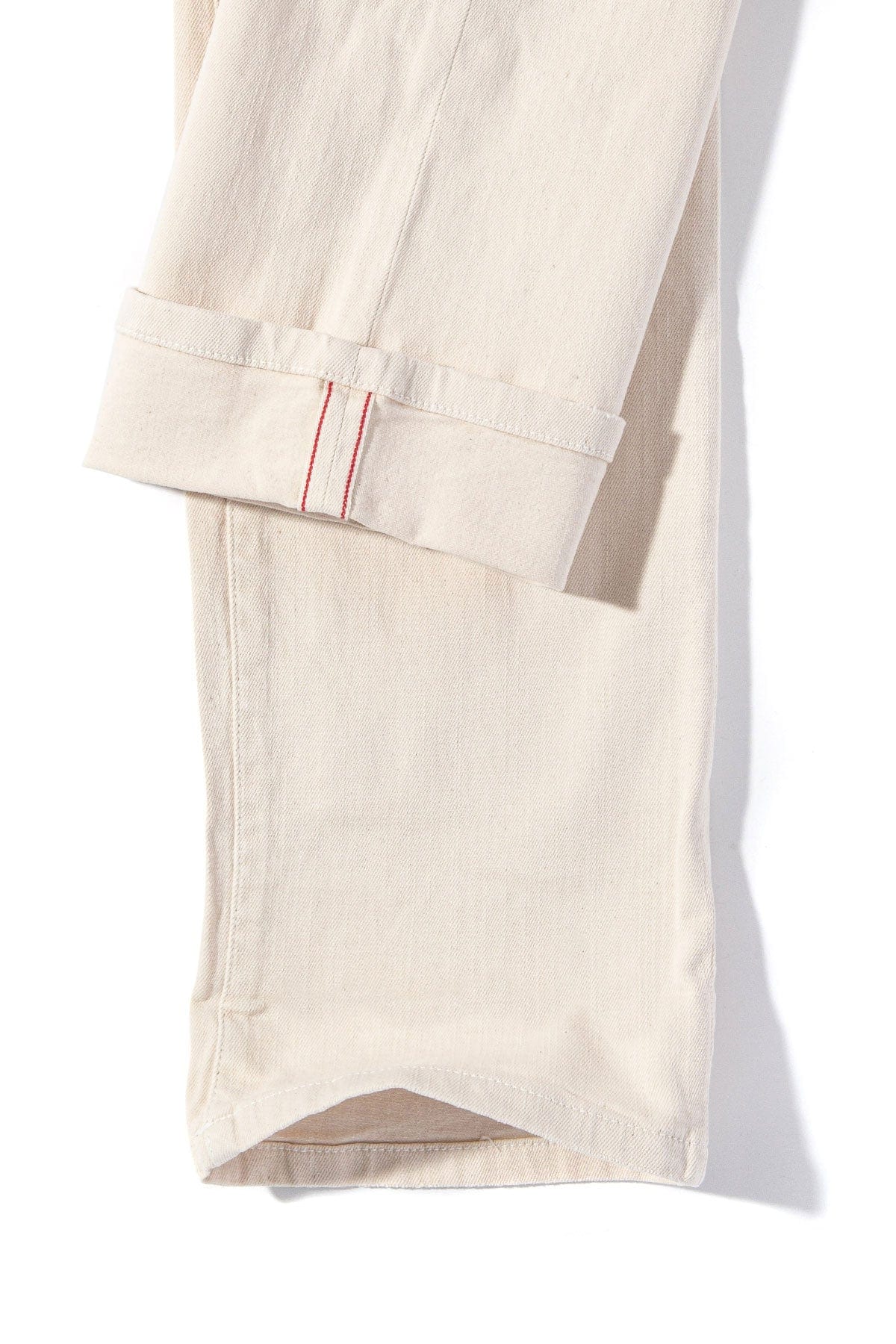 Tucson Selvedge Denim In Off White - Image 3