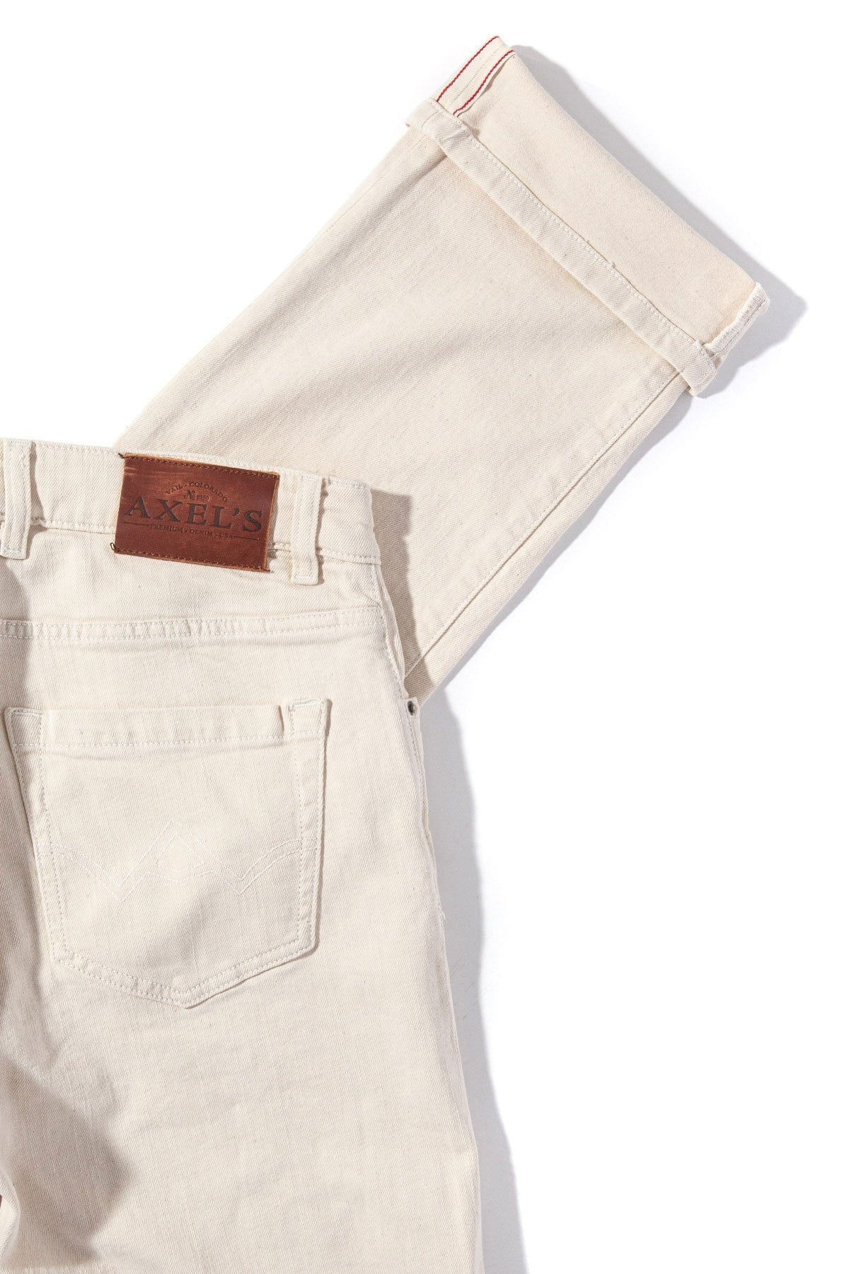 Tucson Selvedge Denim In Off White - Image 4