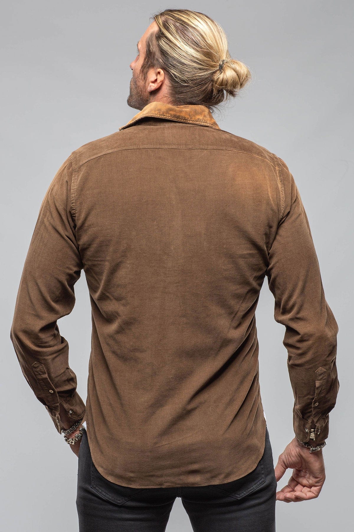 Azure Corduroy Washed Snap In Chocolate - Image 5
