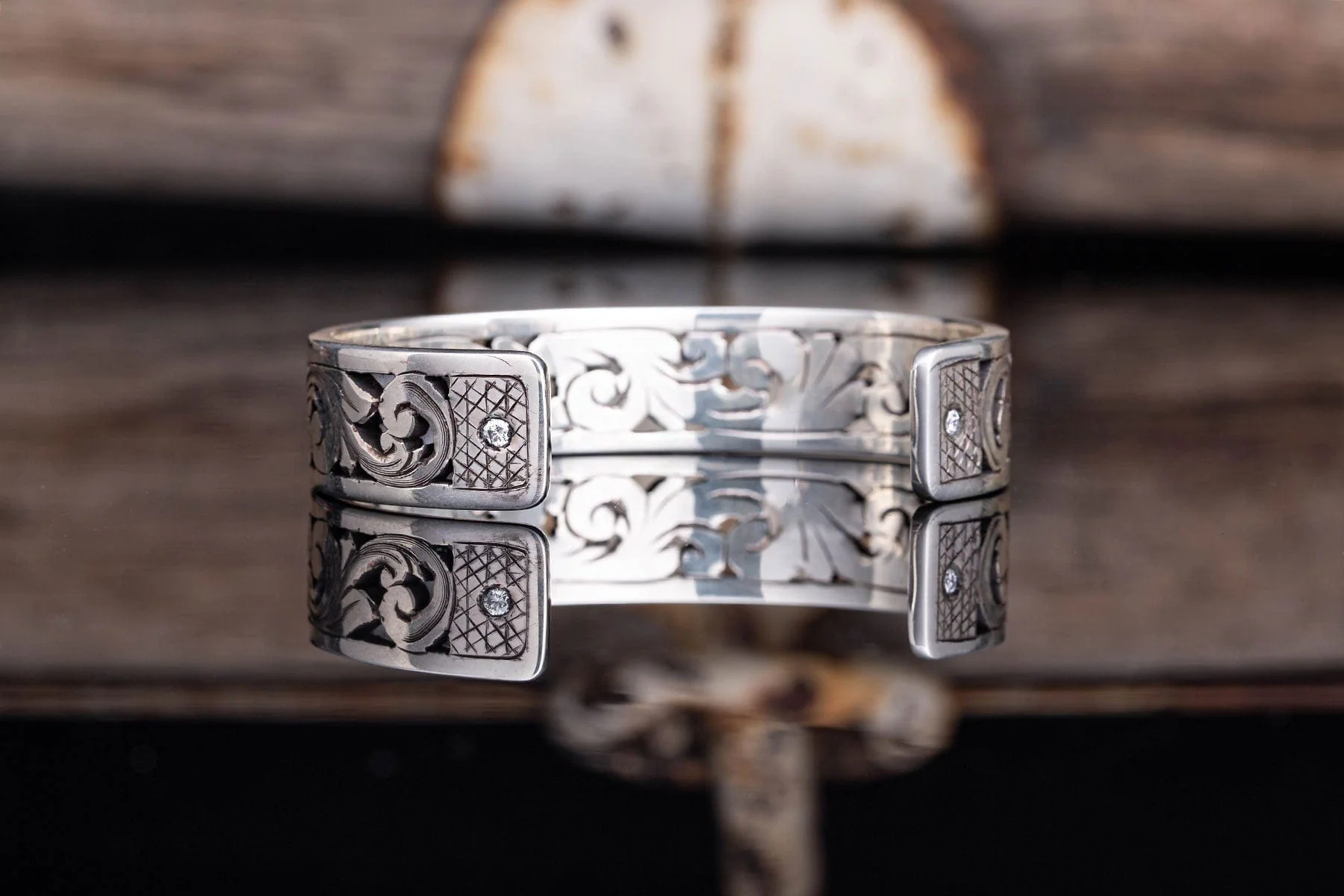 Barrow Cuff w/ Diamonds - Image 3