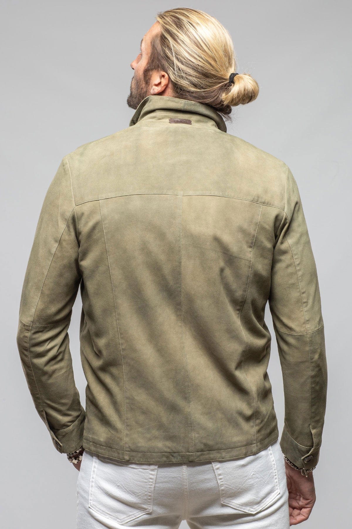 Barton Springs Suede Shirt In Sage - Image 7