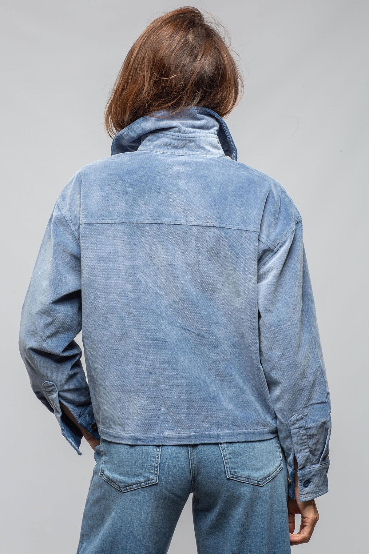 Betel Short Moleskin Jacket In Denim - Image 4