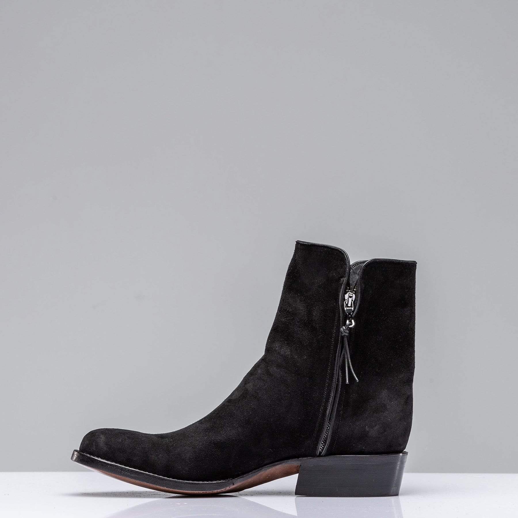 Black Suede Round Toe Zorro - Image 4