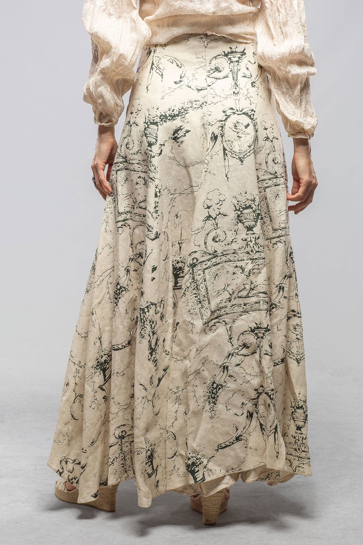 Bolero Linen Skirt In Toscana Print - Image 3