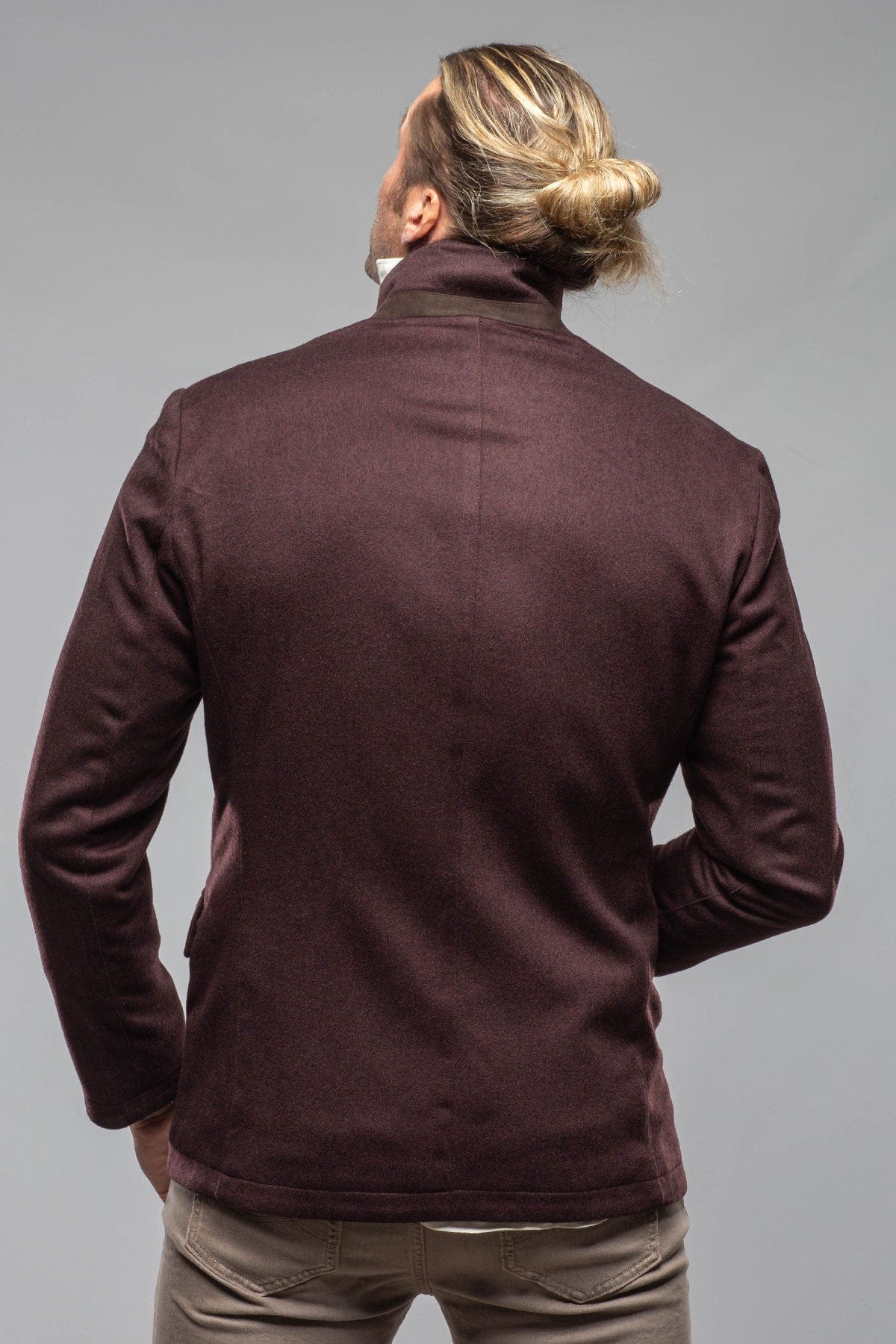 Bridgerton Cashmere Gentleman Jacket In Burgundy - Image 5