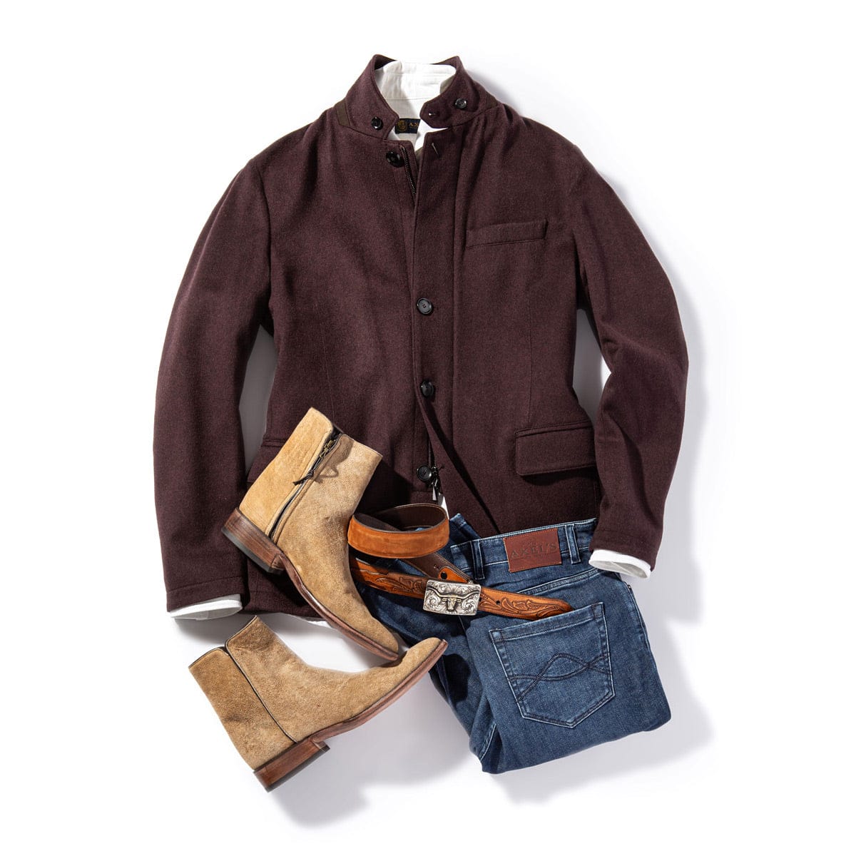 Bridgerton Cashmere Gentleman Jacket In Burgundy - Image 8