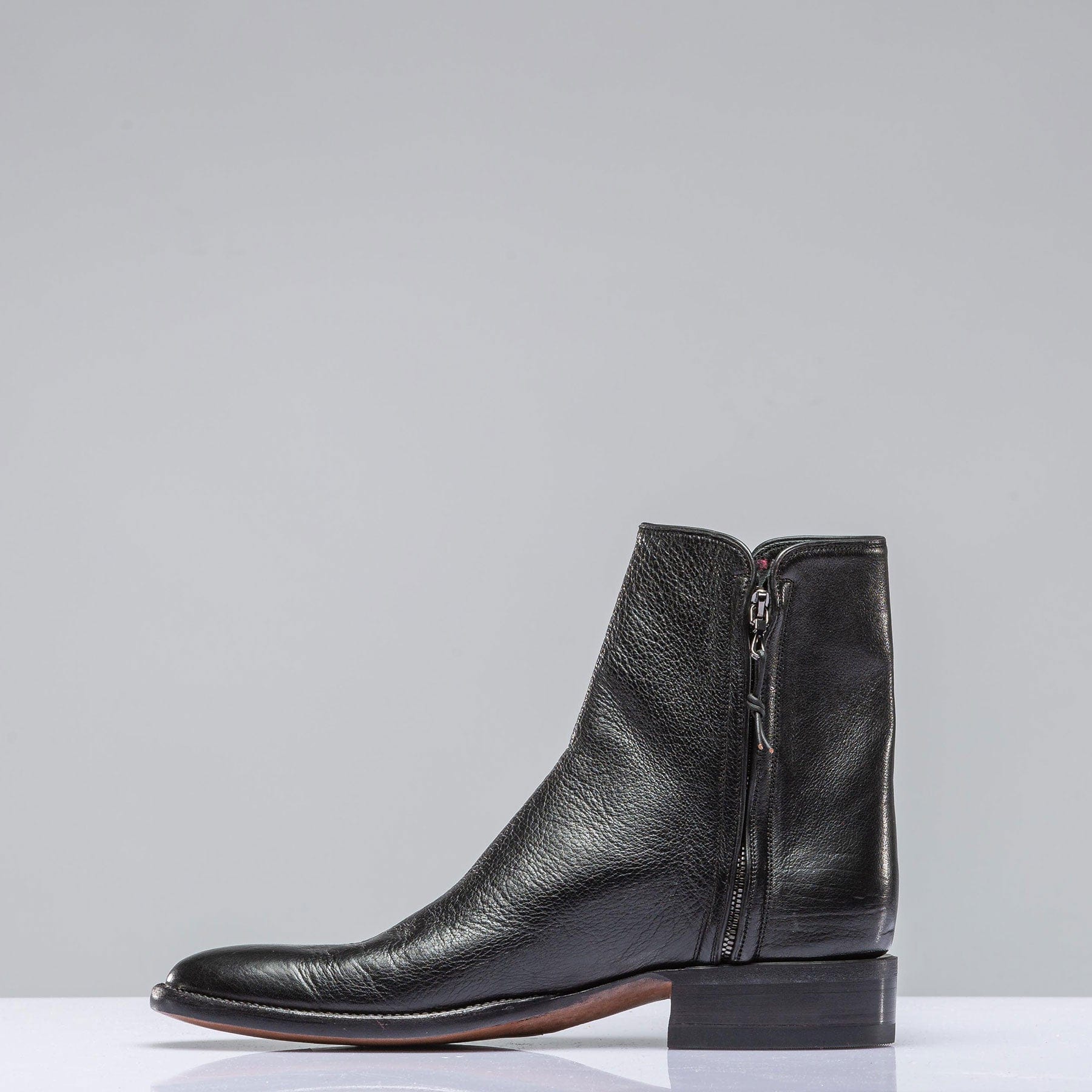 Buffalo Calfskin Shortie In Black - Image 4