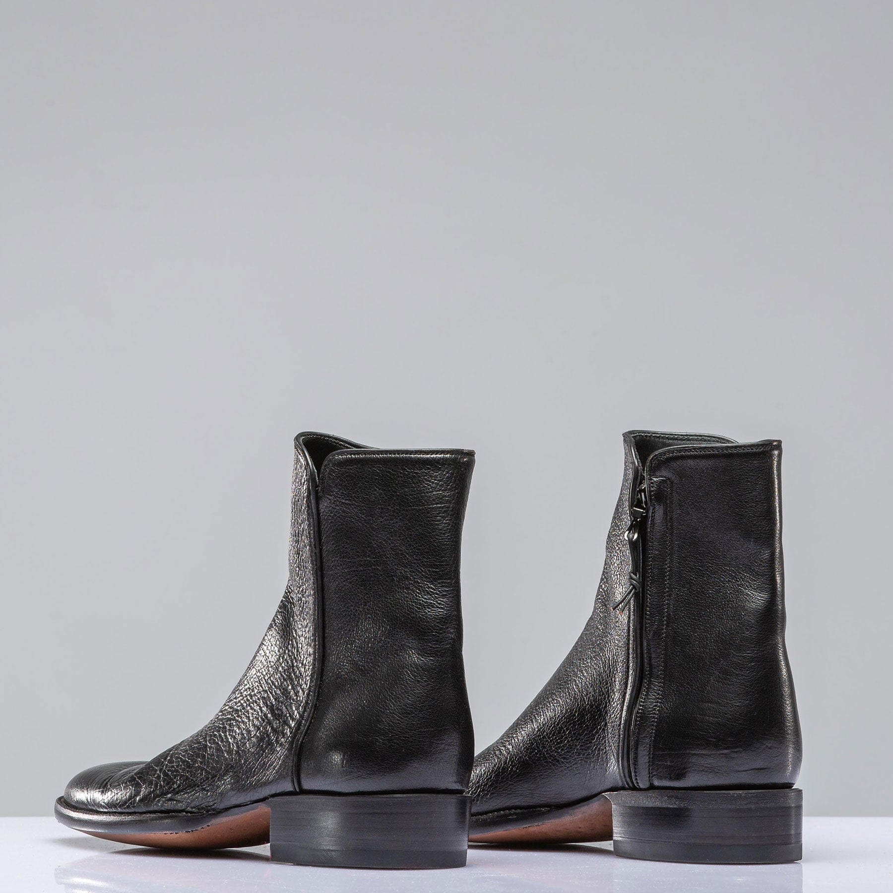 Buffalo Calfskin Shortie In Black - Image 5