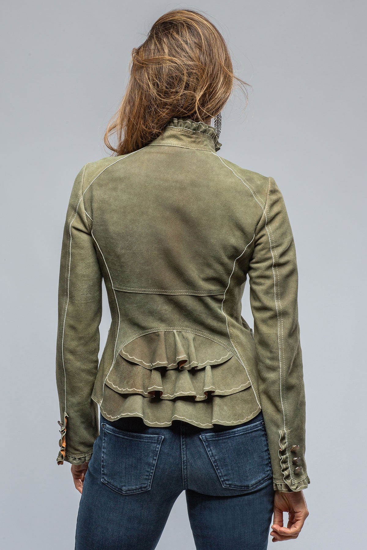 Bustle Back Jacket In Anticato - Image 3