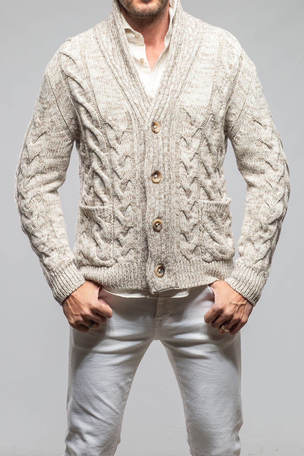 Calder 6-Ply Baby Cashmere Cardigan