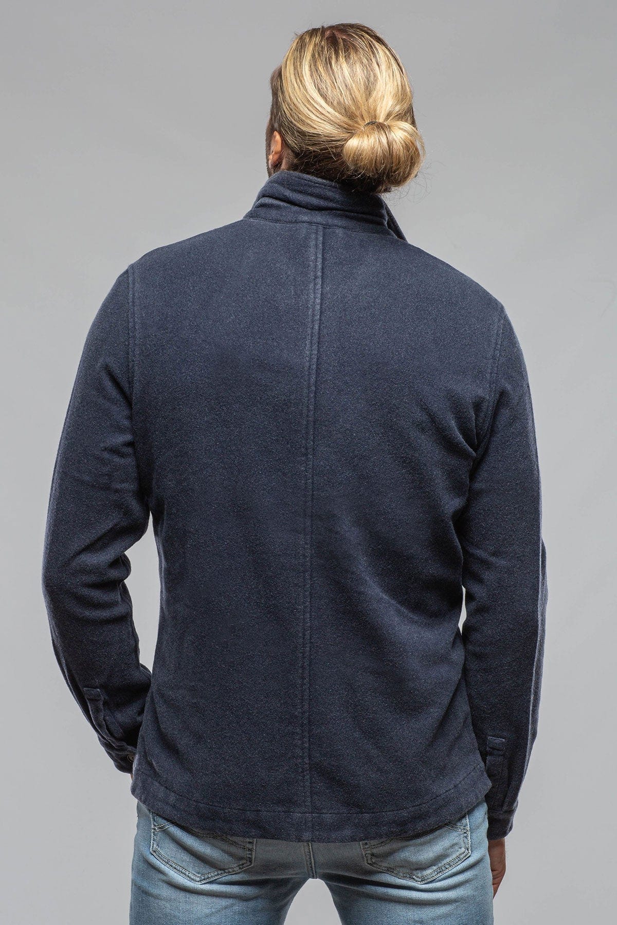 Calderwood Garment Dyed Shirt Jacket In Blue - Image 5
