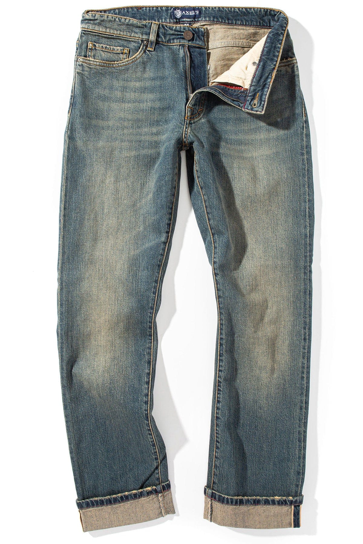 Callum Selvedge Straight Denim In Enzyme Wash