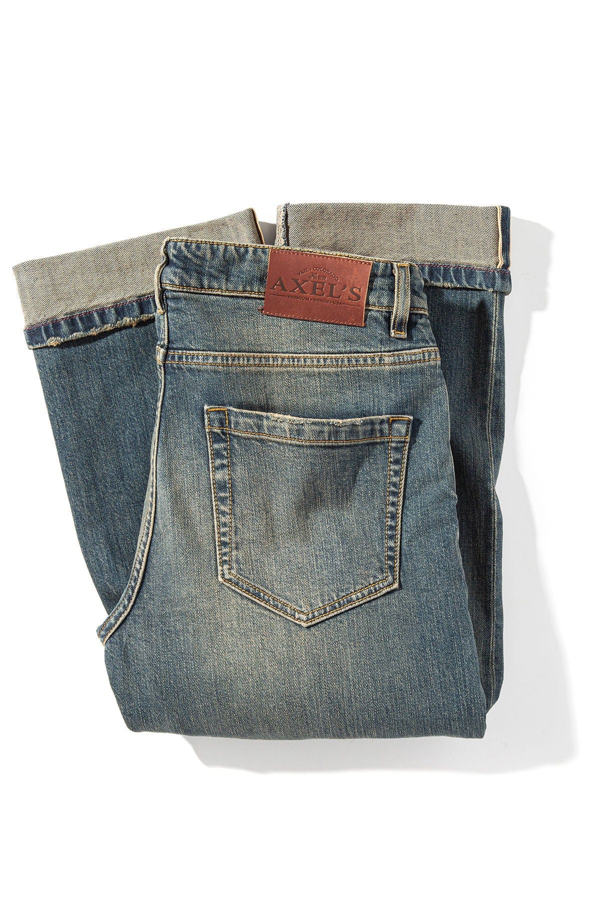 Callum Selvedge Straight Denim In Enzyme Wash - Image 5