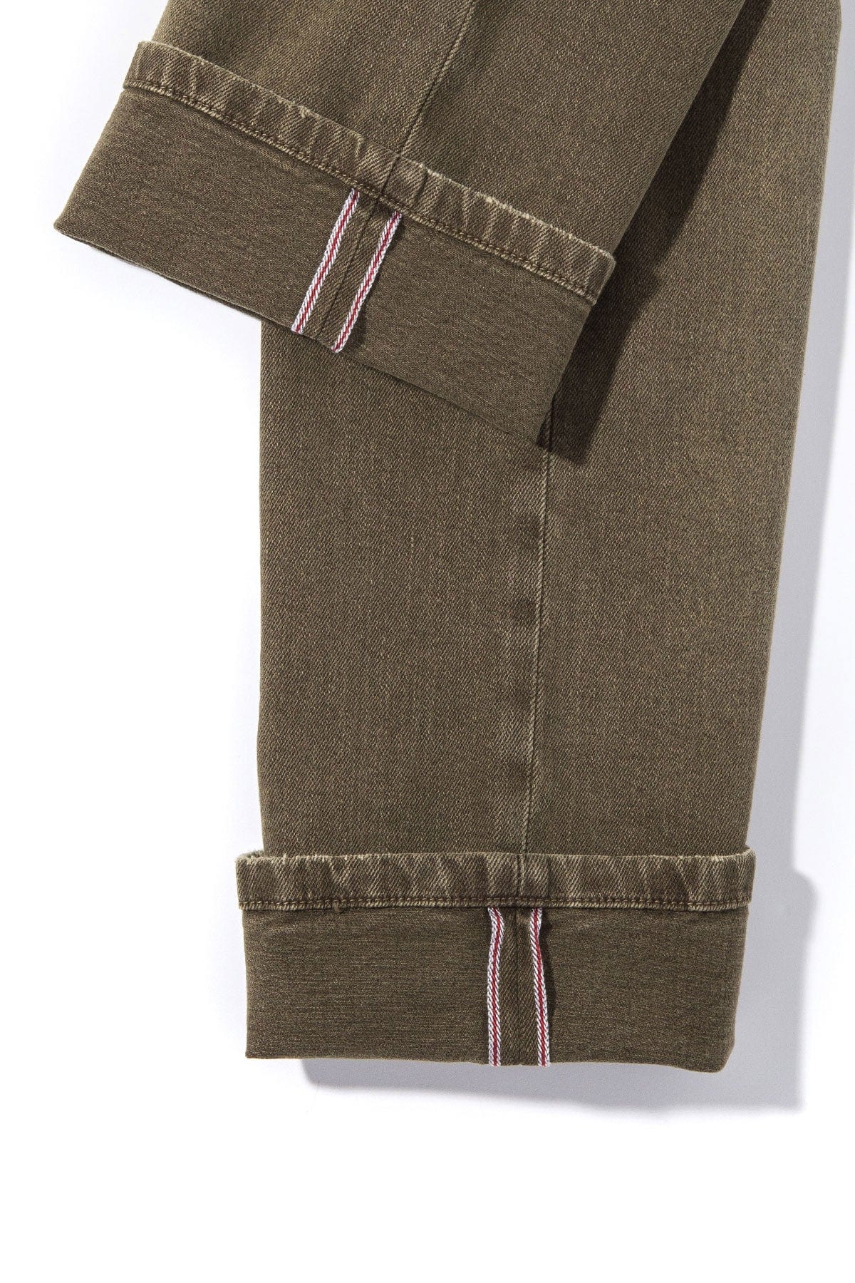 Tucson Selvedge Denim In Army - Image 3