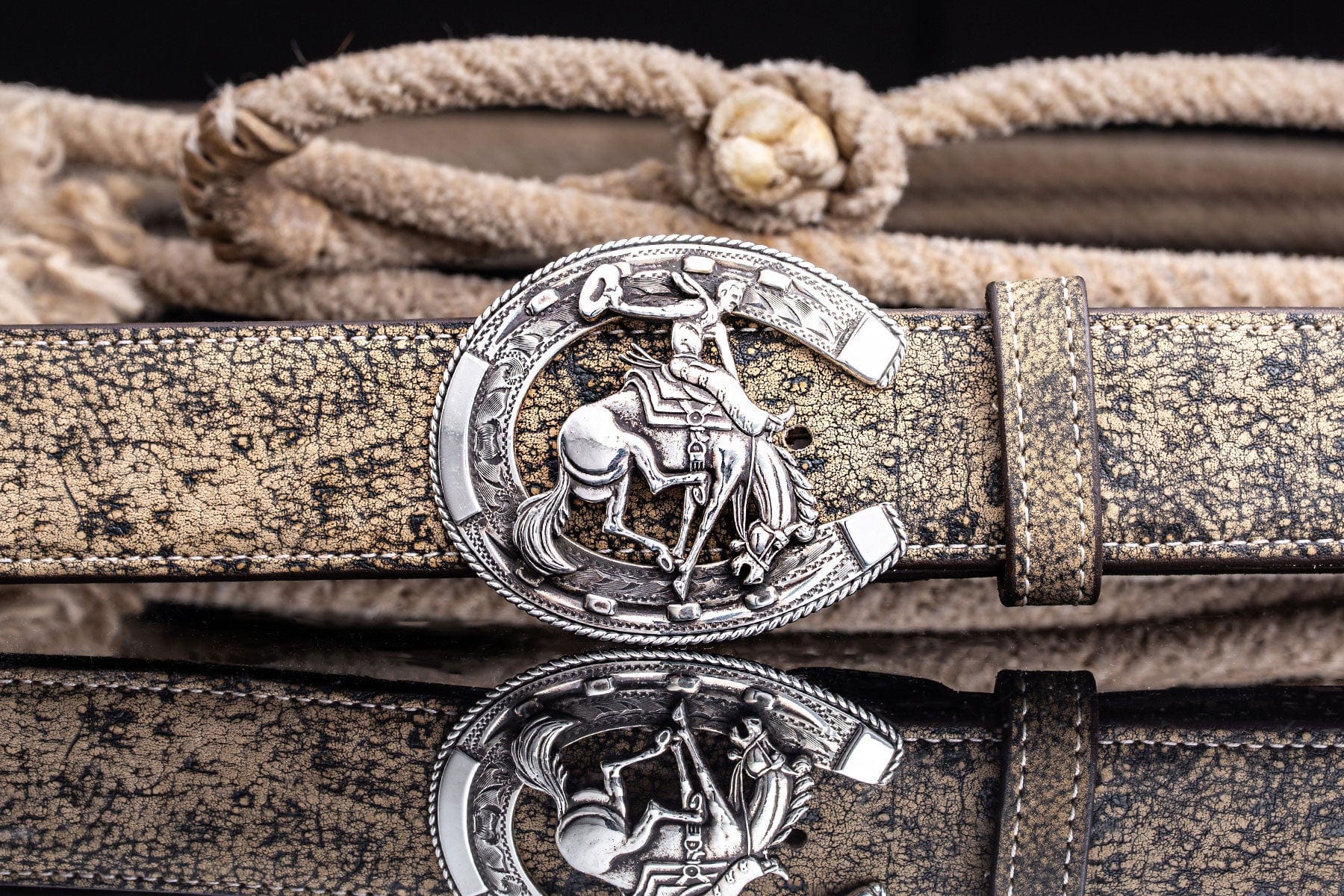 Clayton Horseshoe Saddle Bronc