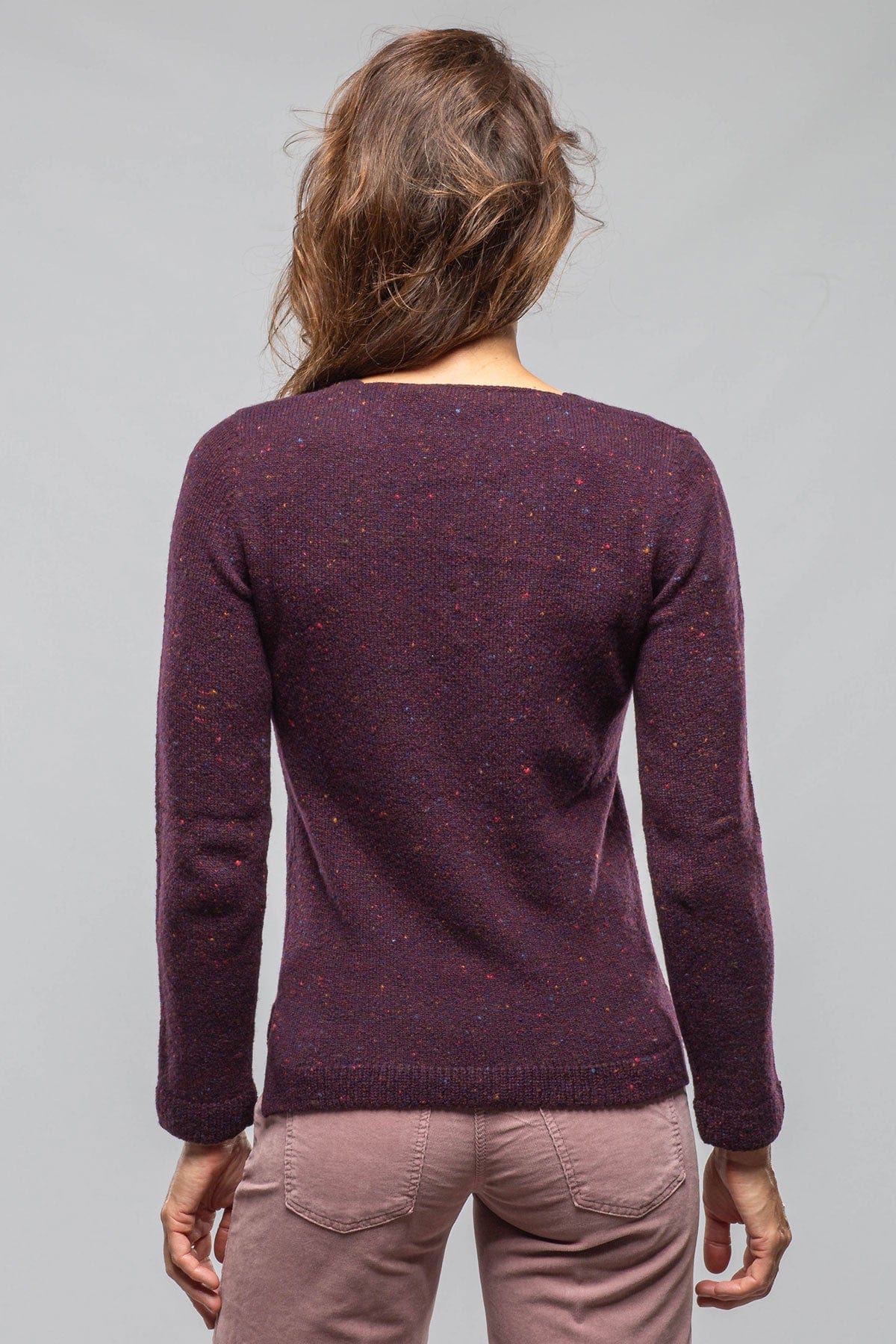 Cleo Donegal Sweater In Merlot - Image 3