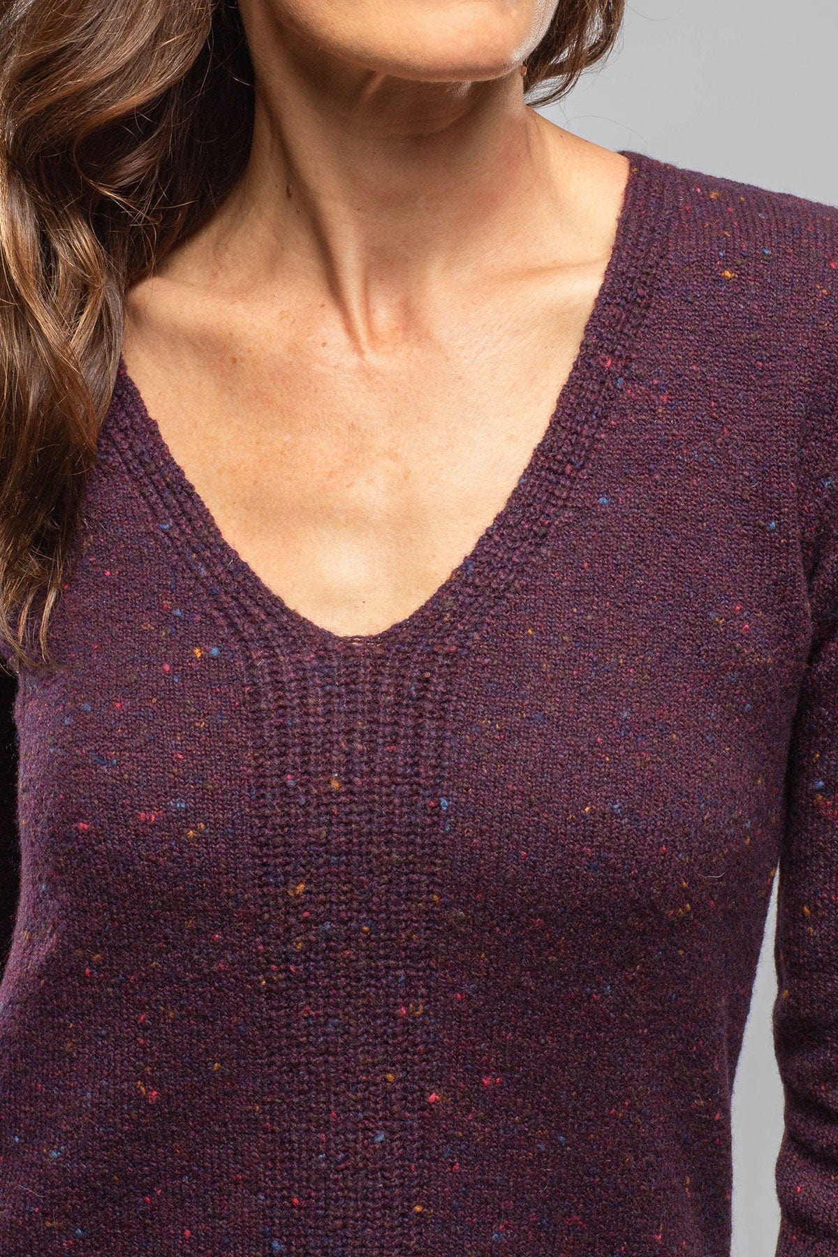 Cleo Donegal Sweater In Merlot - Image 5