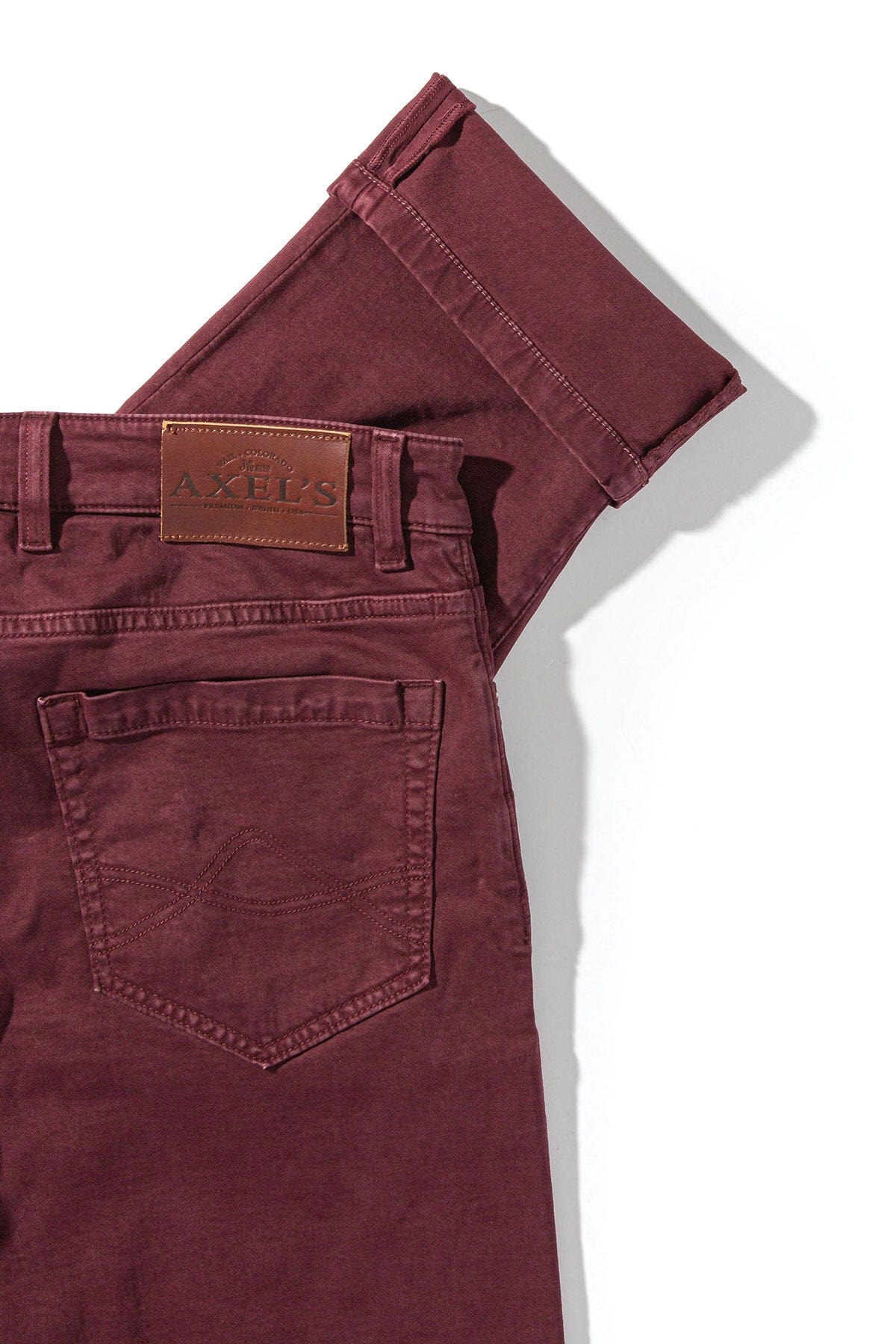 Colorado Soft-Touch Slim Jeans In Bordeaux - Image 3