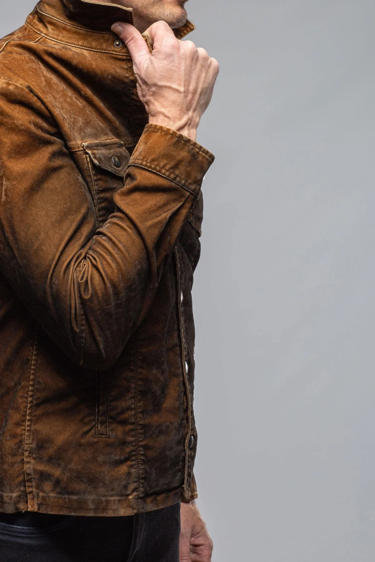 Diesel Moleskin Jacket In Ruggine - Image 3