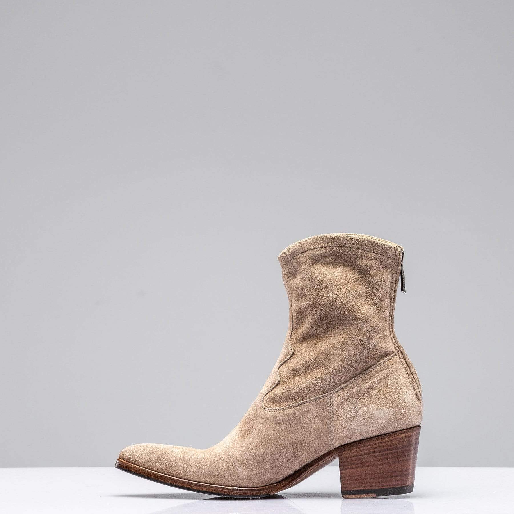 Diletta Suede Western Boot In Taupe - Image 6
