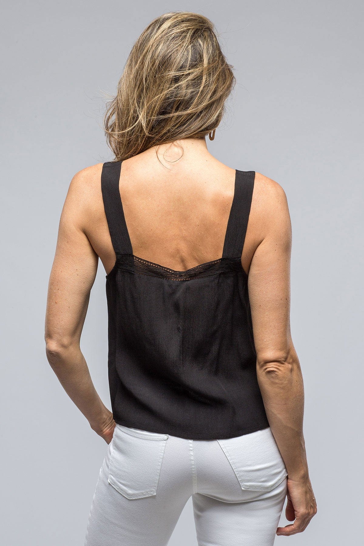 Dune Top In Black Crepe - Image 4