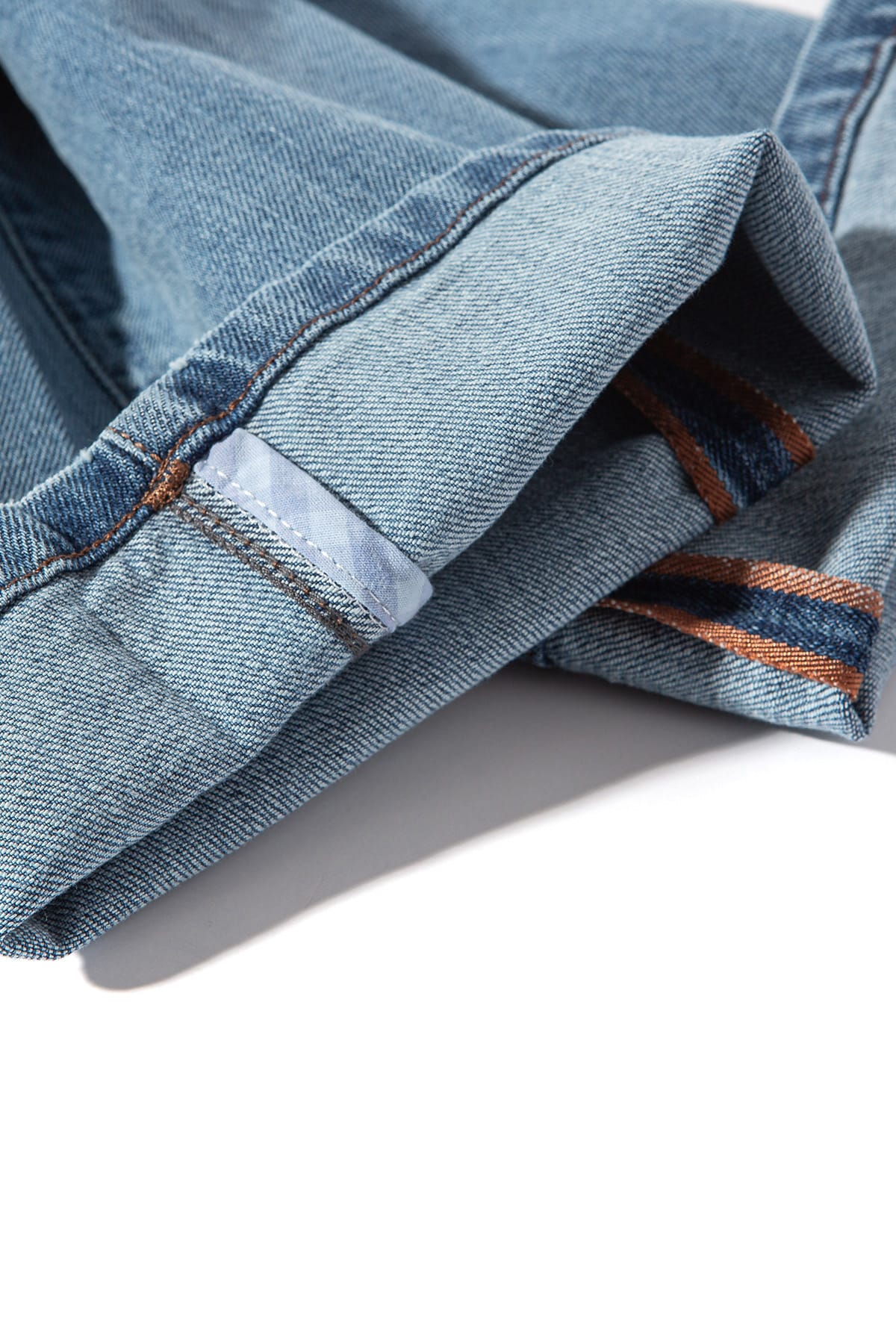 Durham Selvedge Denim In Light Wash - Image 4