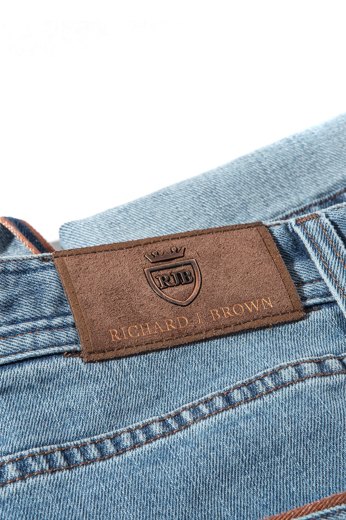 Durham Selvedge Denim In Light Wash - Image 6