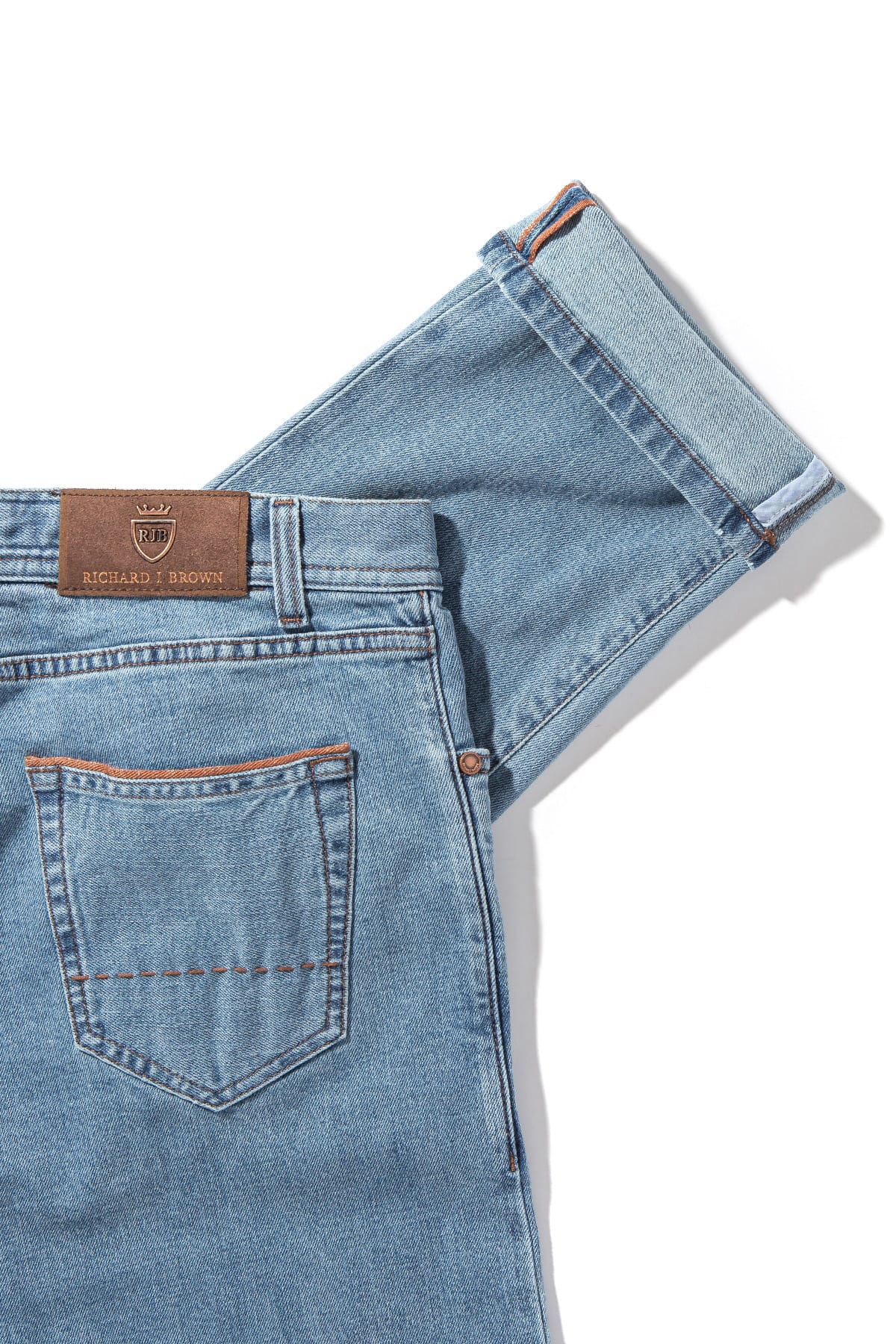 Durham Selvedge Denim In Light Wash - Image 7