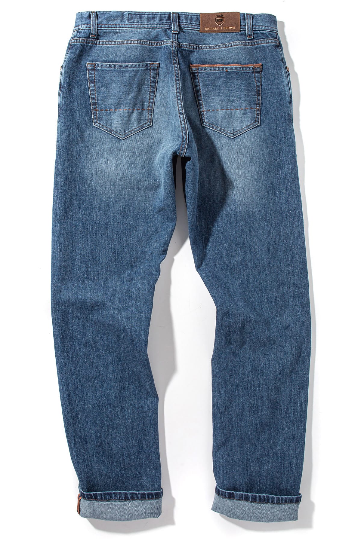 Durham Selvedge Denim In Mid Wash - Image 3