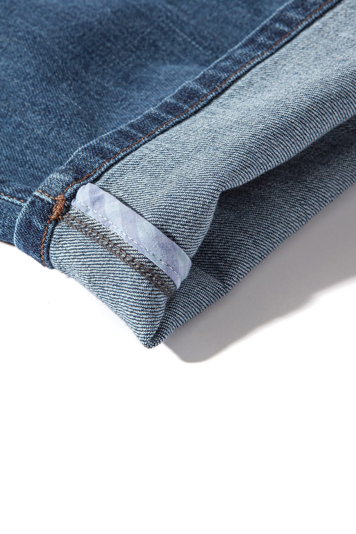 Durham Selvedge Denim In Mid Wash - Image 5
