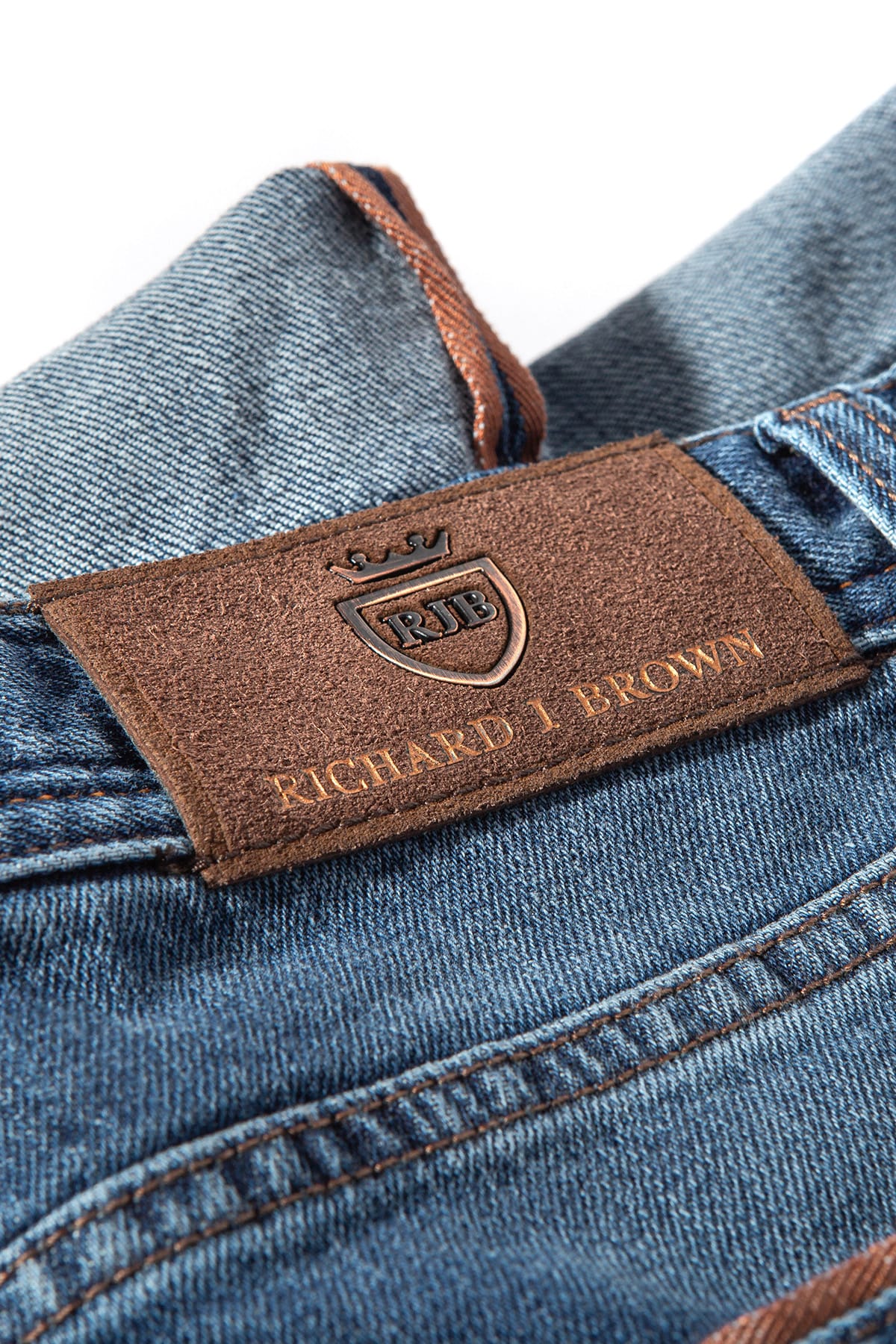 Durham Selvedge Denim In Mid Wash - Image 6