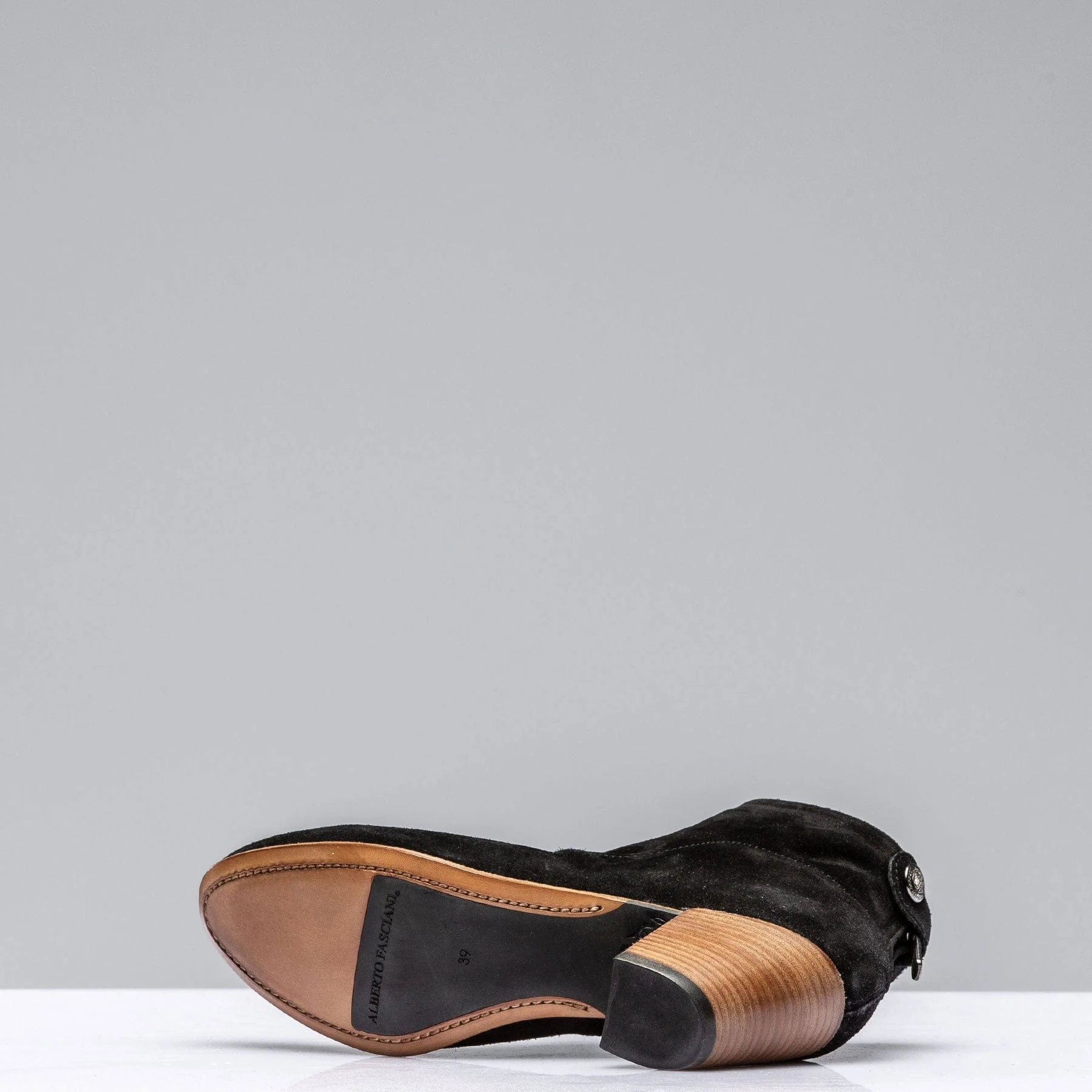 Eliana Suede Ankle Boot In Black - Image 5