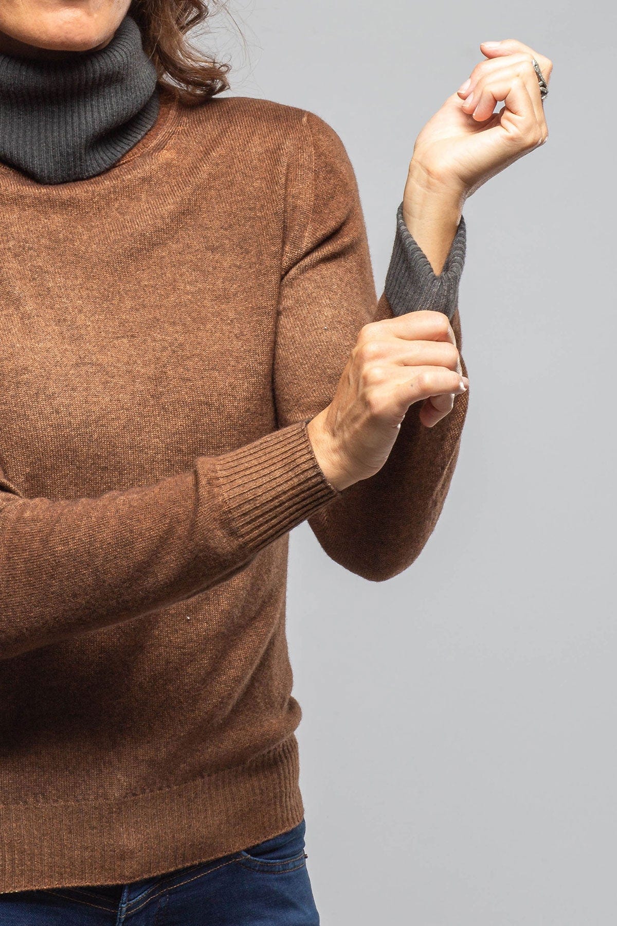 Elkie Reversible Sweater In Antelope - Image 3