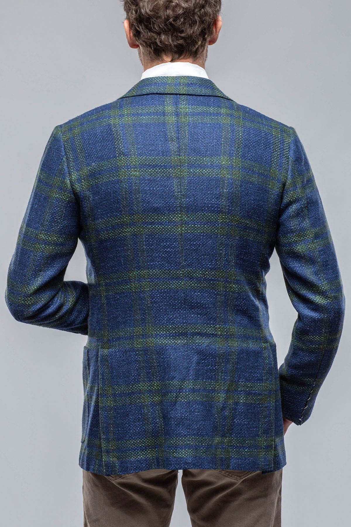 Elko Cashmere Sport Coat in Blue and Green - Image 4