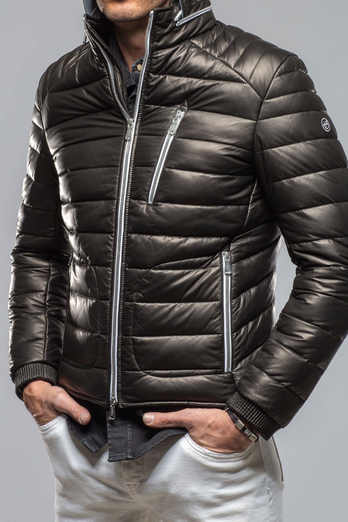 F1 Racer Down Jacket In Black - Image 4