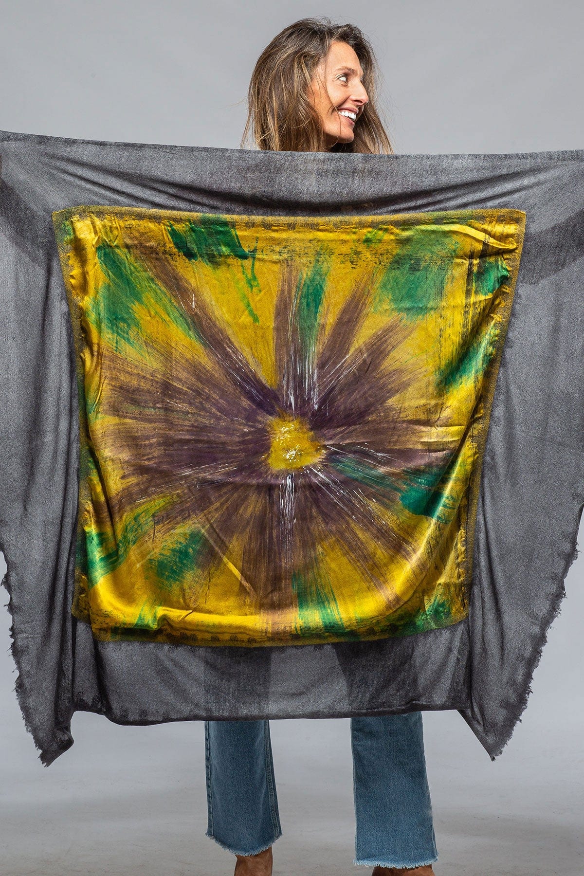 Foulard Scarf, Silk and Cashmere - Image 2