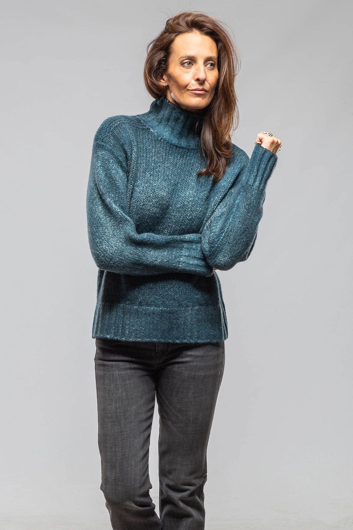 Frecha Cashmere Silk Sweater In Laguna
