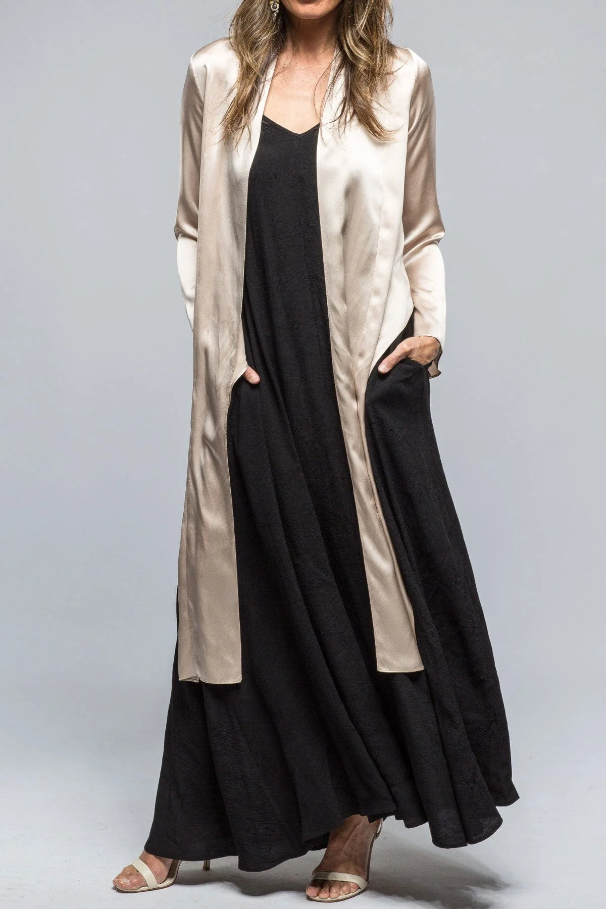 Frontward Wrap Blouse In Bone - Image 3
