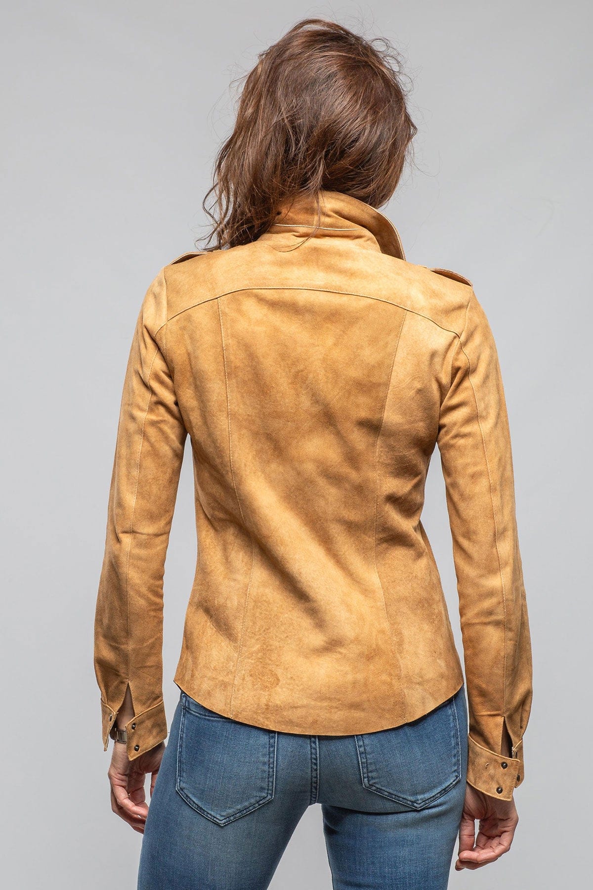 Gabriella Suede Shirt In Cognac - Image 2