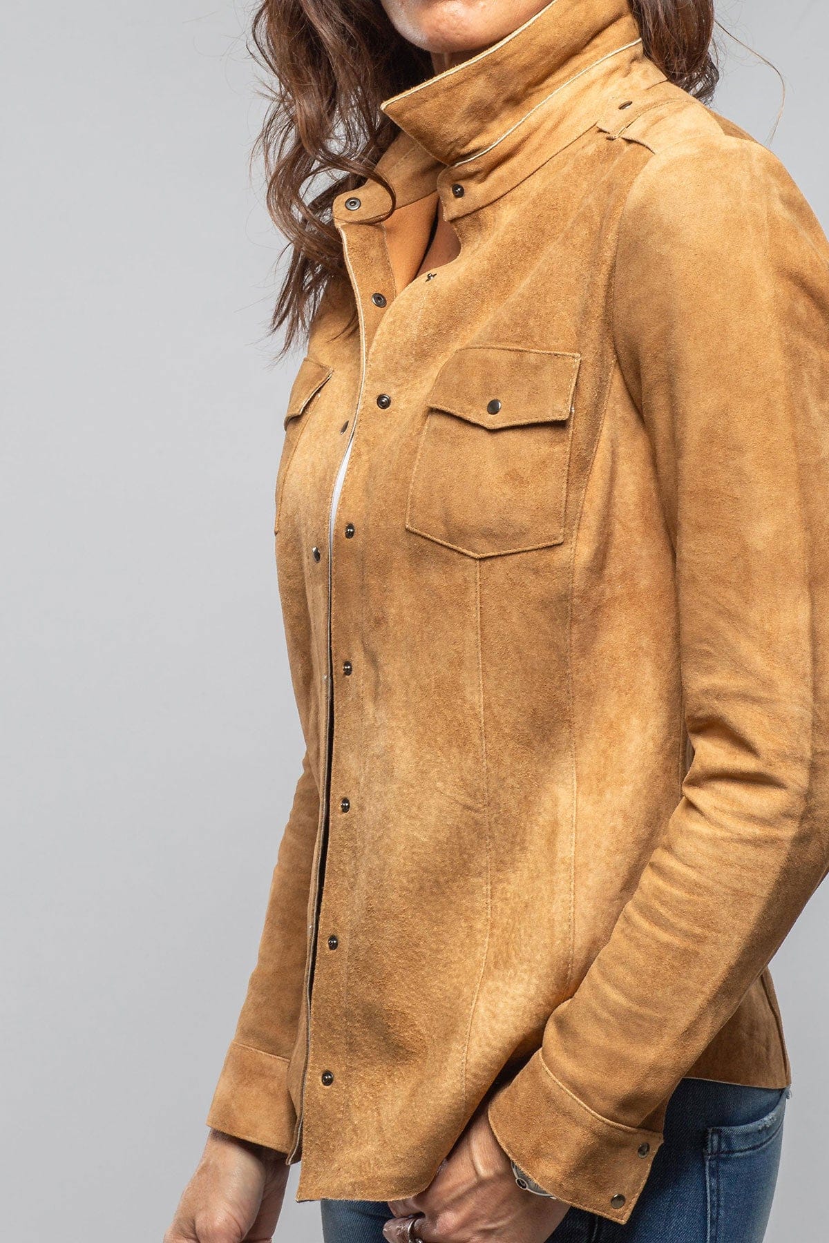 Gabriella Suede Shirt In Cognac - Image 5
