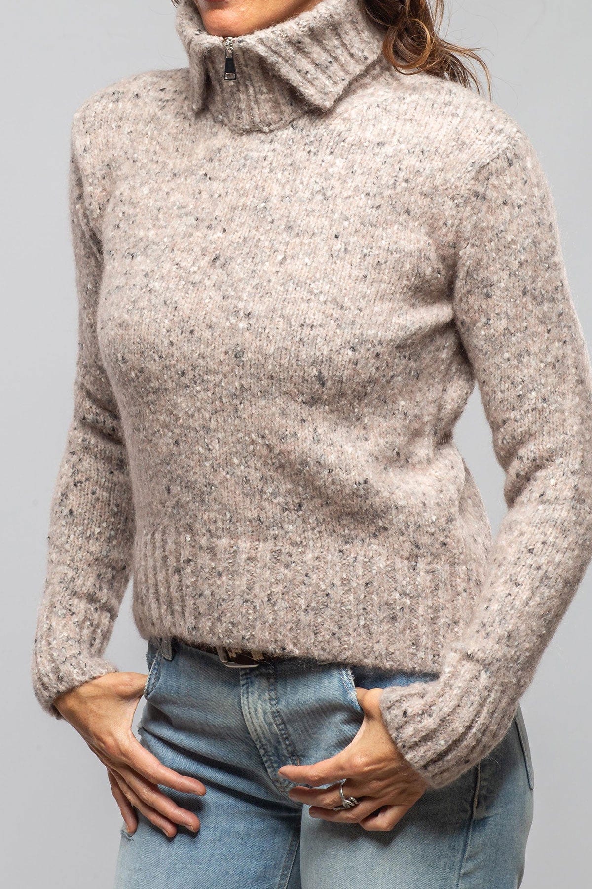 Galway Donegal Knit Sweater In Petalo - Image 4