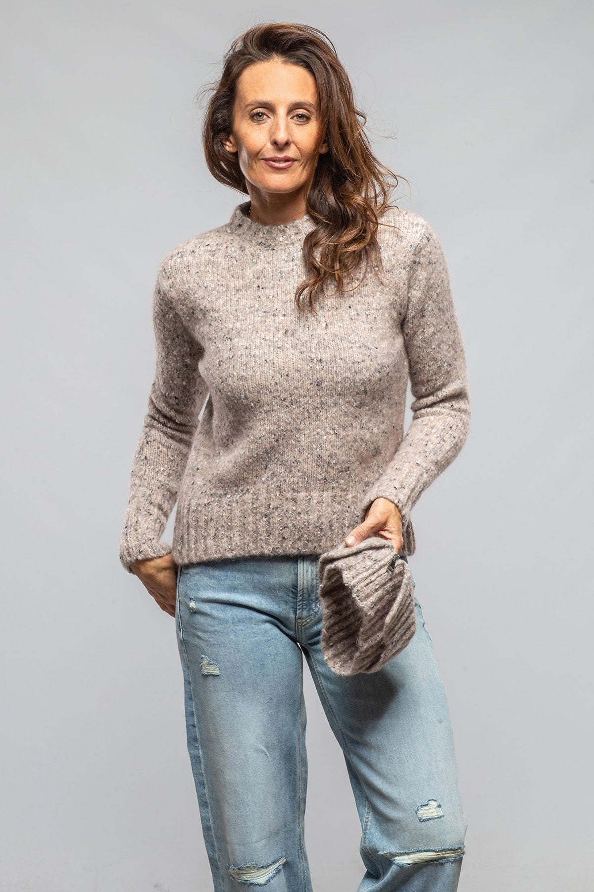 Galway Donegal Knit Sweater In Petalo - Image 5
