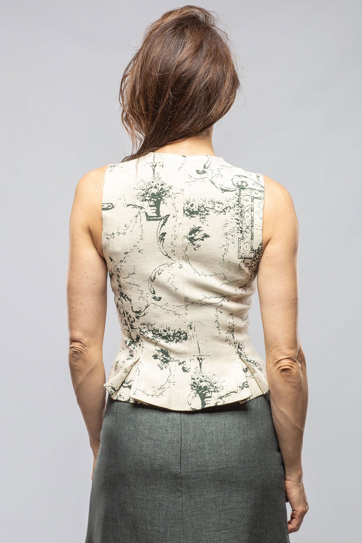 Georgina Vest In Toscana Print - Image 4