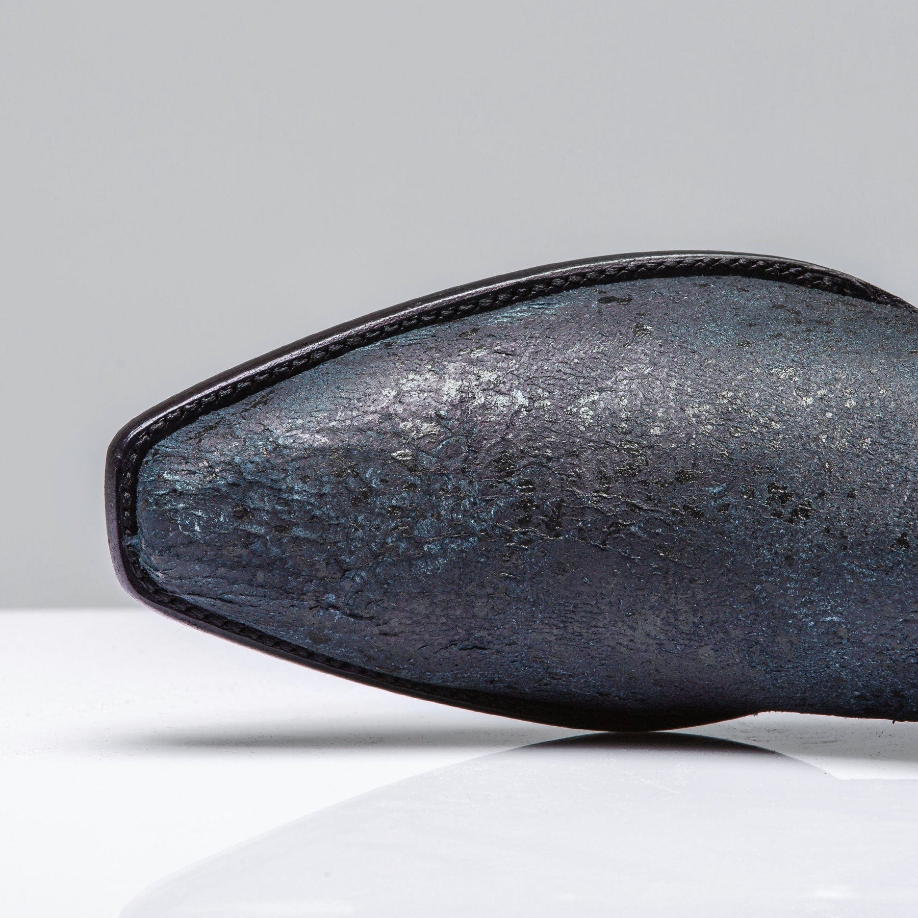 Goat Suede Zorro In Vintage Denim Blue - Image 5